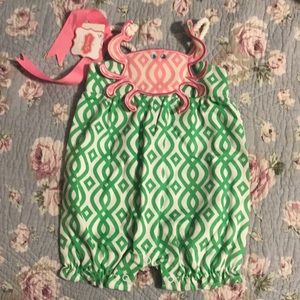 Mudpie crab rope romper